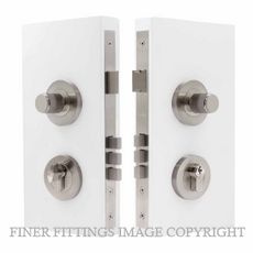 WINDSOR 1552 BN NIDO DOUBLE TURN LOCK KIT LINEAR KNURL BRUSHED NICKEL