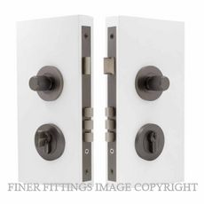 WINDSOR 1552 GN NIDO DOUBLE TURN LOCK KIT LINEAR KNURL GRAPHITE NICKEL