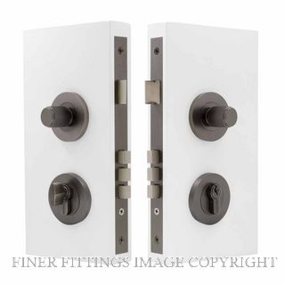 WINDSOR 1552 GN NIDO DOUBLE TURN LOCK KIT LINEAR KNURL GRAPHITE NICKEL