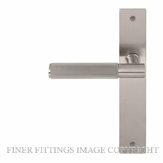 WINDSOR 8483RD BN NIDO VERGE LINEAR KNURL RH DUMMY LEVER ON PLATE SET BRUSHED NICKEL