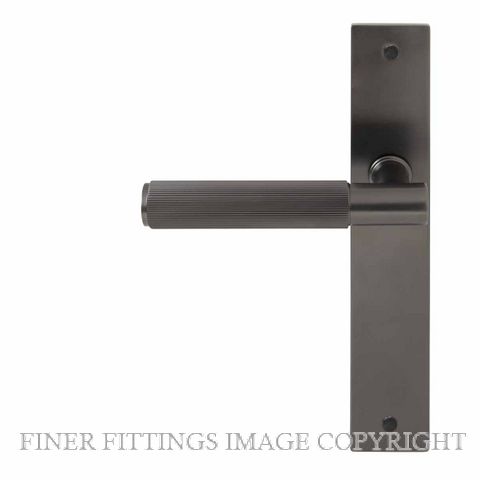 WINDSOR NIDO 8483-8490 VERGE LINEAR KNURL LEVER ON PLATE GRAPHIC NICKEL
