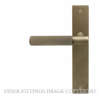 WINDSOR 8483RD RB NIDO VERGE LINEAR KNURL RH DUMMY LEVER ON PLATE SET ROMAN BRASS