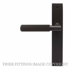 WINDSOR NIDO 8480-8498 LUMINA LINEAR KNURL LEVER ON PLATE DARK ROMAN BRASS