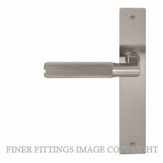 WINDSOR NIDO 8480-8498 LUMINA LINEAR KNURL LEVER ON PLATE BRUSHED NICKEL