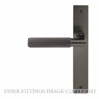 WINDSOR 8493RD GN NIDO LUMINA LINEAR KNURL RH DUMMY LEVER ON PLATE SET GRAPHITE NICKEL