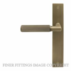 WINDSOR NIDO 8480-8498 LUMINA LINEAR KNURL LEVER ON PLATE ROMAN BRASS