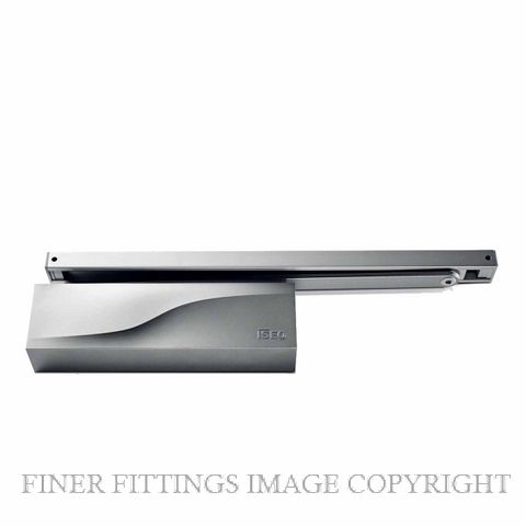 ISEO IS65 373150003 SLIDE RAIL DOOR CLOSER SILVER