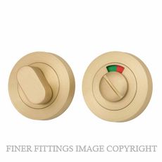 IVER 17123 OVAL PRIVACY TURN BRUSHED GOLD PVD