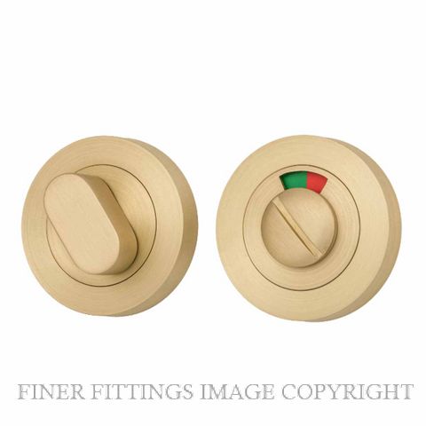 IVER 17123 OVAL PRIVACY TURN BRUSHED GOLD PVD