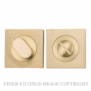 IVER 17122 OVAL PRIVACY TURN BRUSHED GOLD PVD
