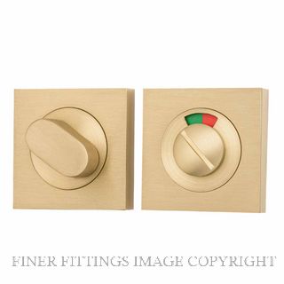 IVER 17124 OVAL PRIVACY TURN BRUSHED GOLD PVD