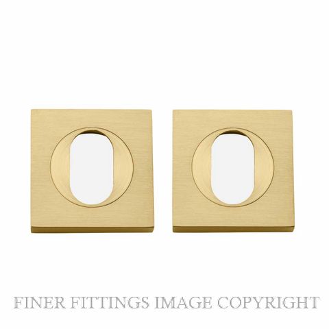 IVER 17131 OVAL ESCUTCHEON BRUSHED GOLD PVD
