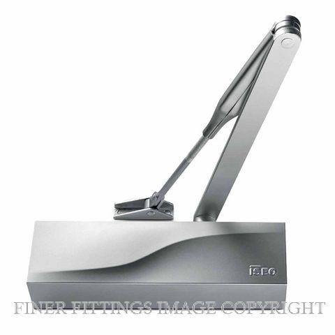 ISEO IS110 374101013 HOLD OPEN DOOR CLOSER SILVER