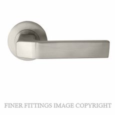 WINDSOR ASTRON QUBE BN LEVER ON ROSE BRUSHED NICKEL