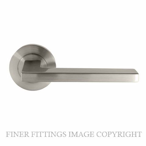 WINDSOR ASTRON VECTOR BN LEVER ON ROSE BRUSHED NICKEL