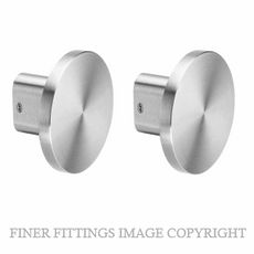 JNF IN.00.165.D FIXED DOOR KNOB 100MM BACK TO BACK PAIR SATIN STAINLESS