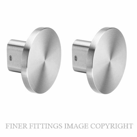 JNF IN.00.165.D FIXED DOOR KNOB 100MM BACK TO BACK PAIR SATIN STAINLESS