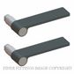 JNF IN.00.310.SR OUTLINE HANDLE SET WITHOUT ROSE DARK GREY