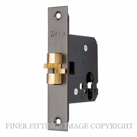 ZANDA 1290.GN SLIDING DOOR MORTICE LOCK CLAW TYPE GRAPHITE NICKEL