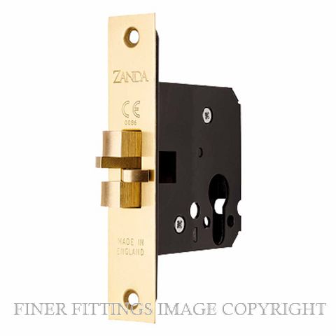 ZANDA 1290.SB SLIDING DOOR MORTICE LOCK CLAW TYPE SATIN BRASS