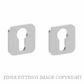 JNF IN.04.345.PZ OSAKA EURO CYLINDER ESCUTCHEON SATIN STAINLESS