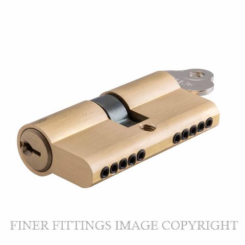 SDG21606-KA3 DUAL FUNCTION KEY-KEY EURO CYLINDER SATIN BRASS