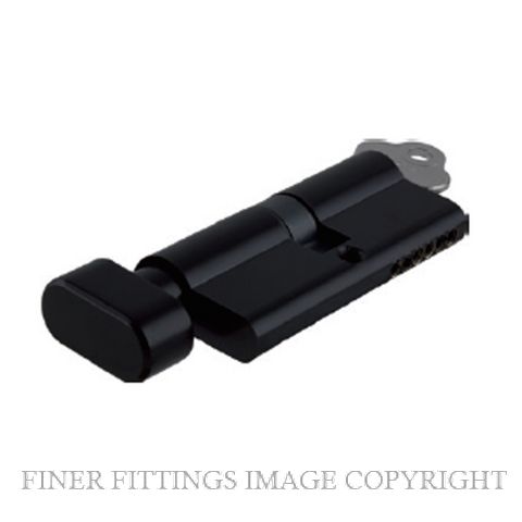 SDG21613-KA3 DUAL FUNCTION KEY-TURN EURO CYLINDER MATT BLACK