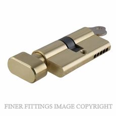 SDG21610-KA3 DUAL FUNCTION KEY-TURN EURO CYLINDER POLISHED BRASS