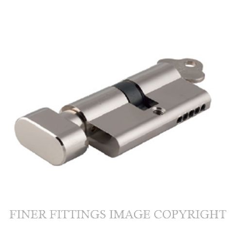 SDG21618-KA3 DUAL FUNCTION KEY-TURN EURO CYLINDER POLISHED NICKEL