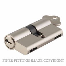 SDG21645 KA1 EURO DOUBLE KEYED LOCK CYLINDERS 45MM SATIN NICKEL