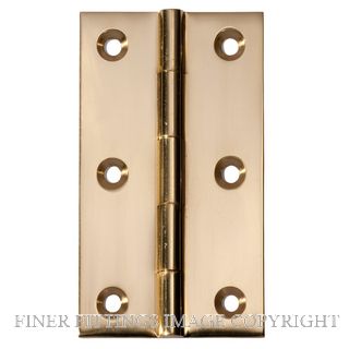 SDG 2470 HINGE FIXED PIN 89X50MM POLISHED BRASS