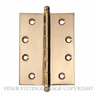 SDG 2478 HINGE LOOSE PIN BALL 100X75MM POLISHED BRASS