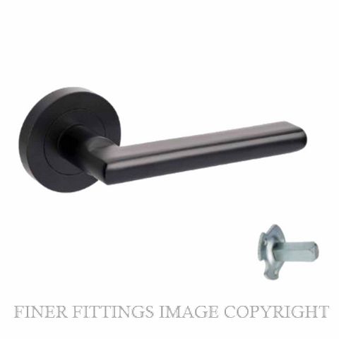 ZANDA EPIC 10020 - 10024 LEVER ON ROSE MATT BLACK