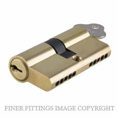 SDG21600-KA3 DUAL FUNCTION KEY-KEY EURO CYLINDER POLISHED BRASS