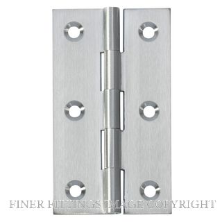 SDG 2770HINGE FIXED PIN 89 X 50MM SATIN CHROME