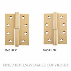 SDG 2845 - 2846 LIFT OFF HINGES SATIN BRASS