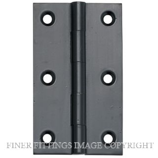 SDG 2970 HINGE FIXED PIN 89 X 50MM X 2.5MM MATT BLACK