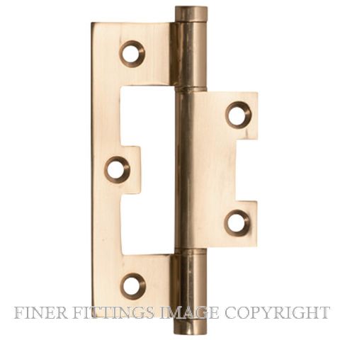 SDG 2498 HINGE HIRLINE BALL BEARING 89X35MM POLISHED BRASS