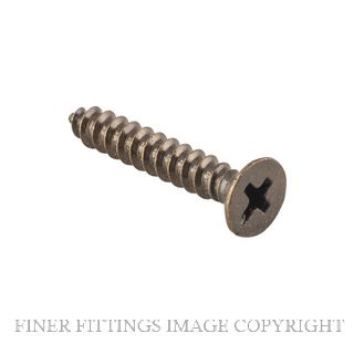 SDG SCHINGEAB25 HINGE SCREW 25X8 GAUGE ANTIQUE BRASS