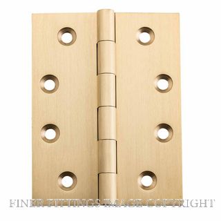 SDG 21374 FIXED PIN HINGE 100X75 UNLACQUERED SATIN BRASS