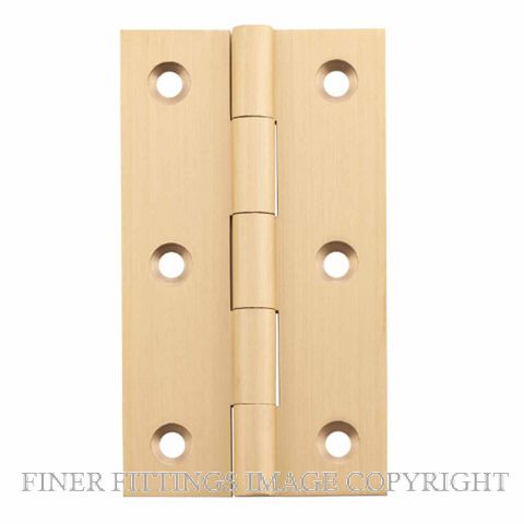 SDG 3664 FIXED PIN HINGE 89X50 SATIN BRASS