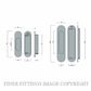 MARDECO MA9008/SET BN M SERIES FLUSH PULL X2 BRUSHED NICKEL