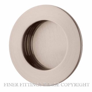 IVER 21795 FLUSH PULL ROUND SATIN NICKEL