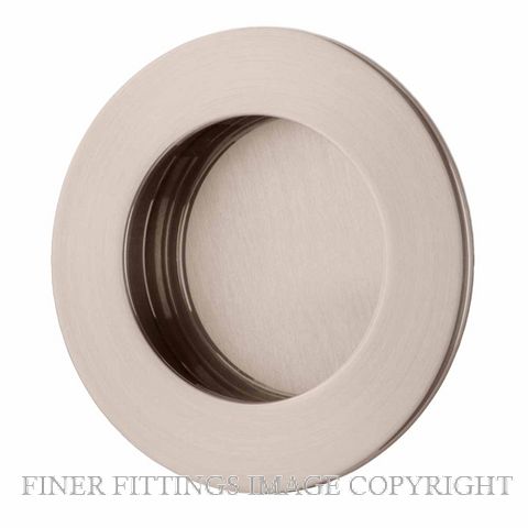 IVER 21795 FLUSH PULL ROUND SATIN NICKEL