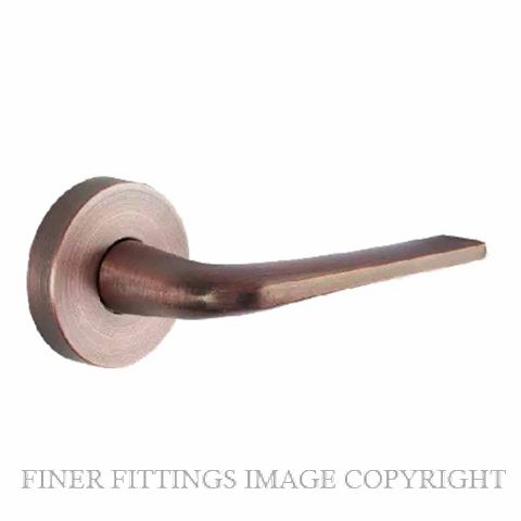 GAINSBOROUGH SIERRA ABC DOOR HANDLES 57MM AGED BRUSHED COPPER