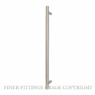 WINDSOR 8355-FF-BN PLAIN PULL HANDLE (FF) 450MM BRUSHED NICKEL