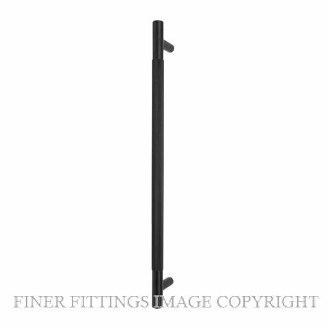 WINDSOR 8354 - 8360 BLK LINEAR KNURL PULL HANDLES MATT BLACK