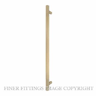 WINDSOR 8354-FF-MSB LINEAR KNURL PULL HANDLE (FF) 450MM MATT SATIN BRASS