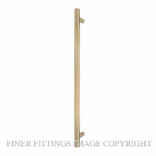 WINDSOR 8354-FF-MSB LINEAR KNURL PULL HANDLE (FF) 450MM MATT SATIN BRASS