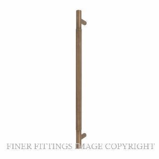 WINDSOR 8354-FF-RB LINEAR KNURL PULL HANDLE (FF) 450MM ROMAN BRASS